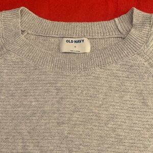 OLD NAVY Light Grey Crewneck Sweater